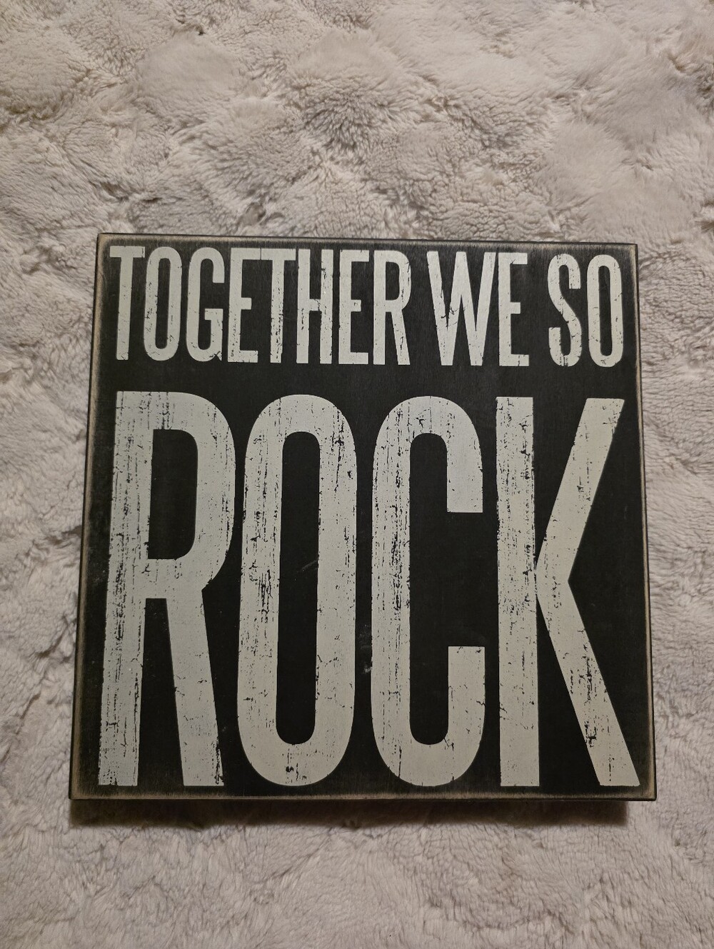 Primitives By Kathy "Together We So Rock" Wall Sign